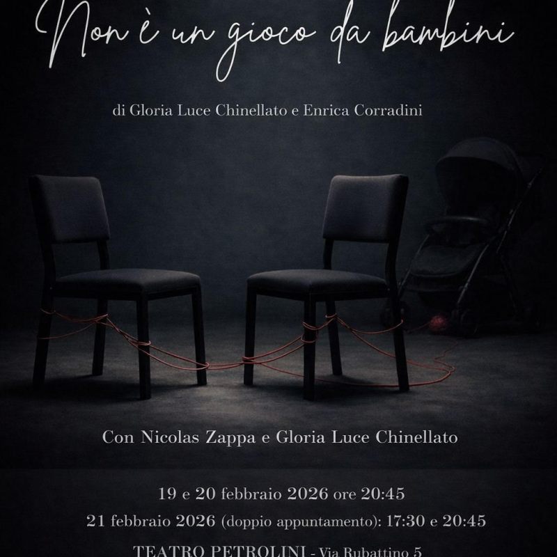 NON E’ UN GIOCO DA BAMBINI.WILLY INTERVISTA&nbsp; GLORIA LUCE CHINELLATO IN OCCASIONE DELL’USCITA DELLA SUA NUOVA PIECE TEATRALE